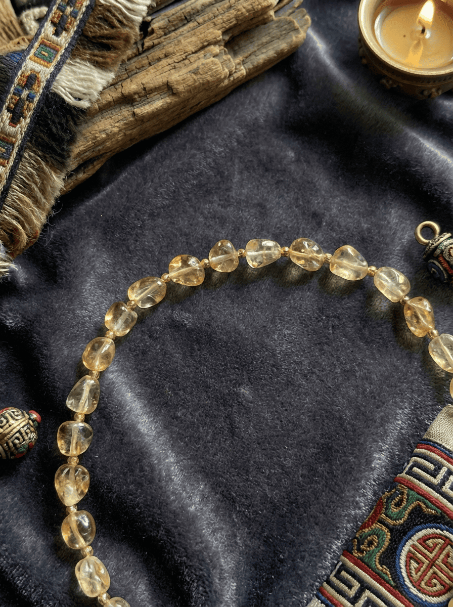 「Broken Gold 」Citrine Bracelet