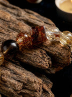 「Black Gold Secret Order」Tea Crystal & Citrine Bracelet