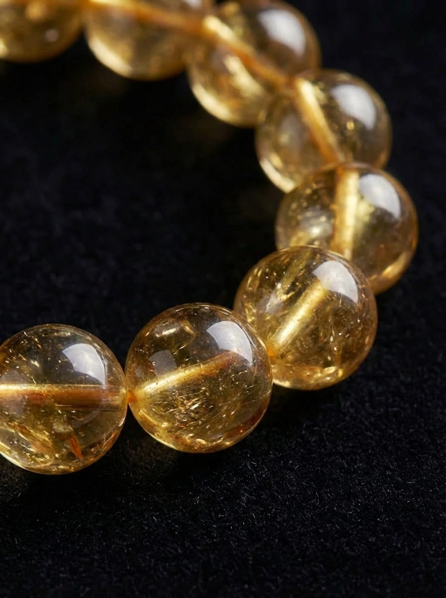 「Daily Inflow of Gold」Citrine & Tiger's Eye Bracelet