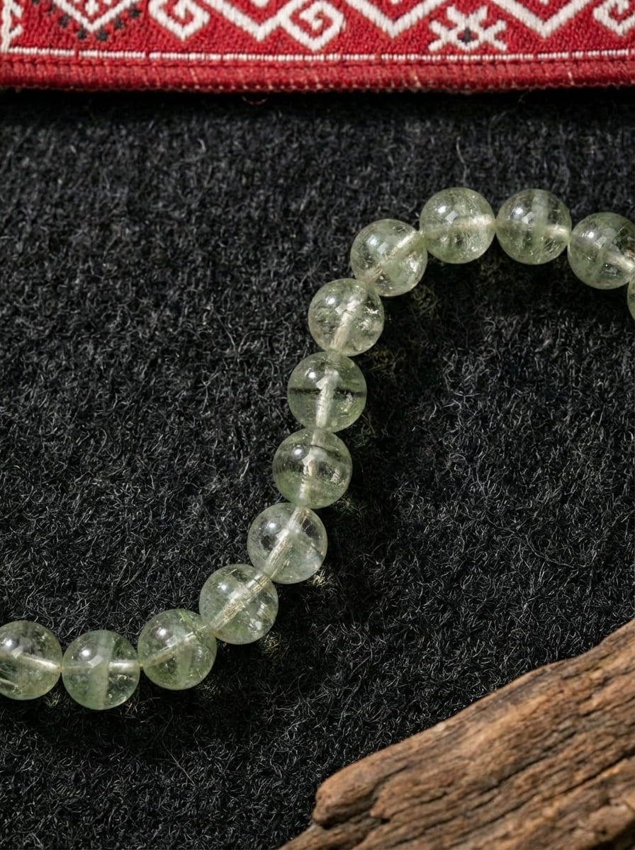 「Golden Blessing Pixiu」Green Phantom & Citrine Bracelet