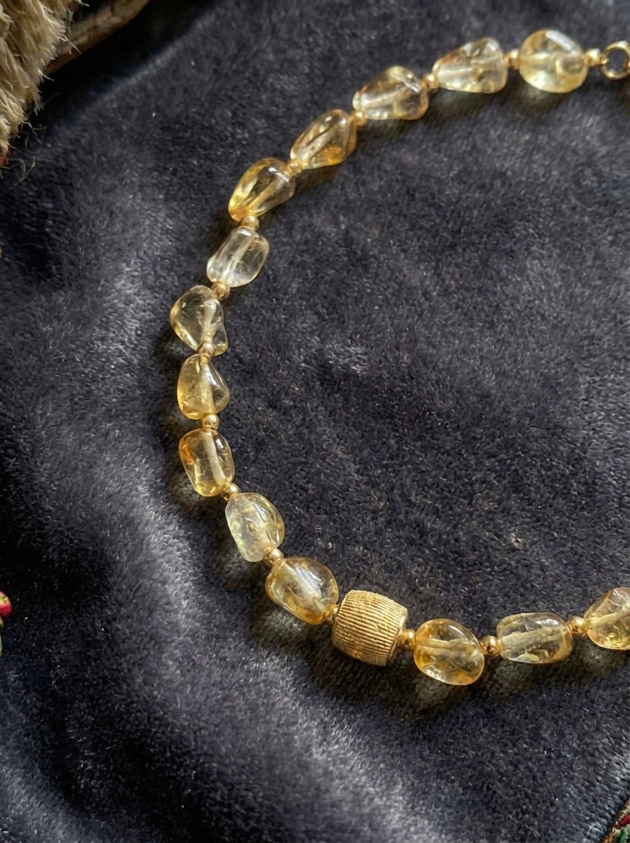「Broken Gold 」Citrine Bracelet