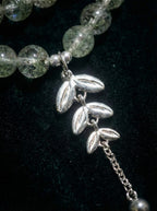 「Mist in the Forest」Green Phantom & Smoky Quartz Bracelet