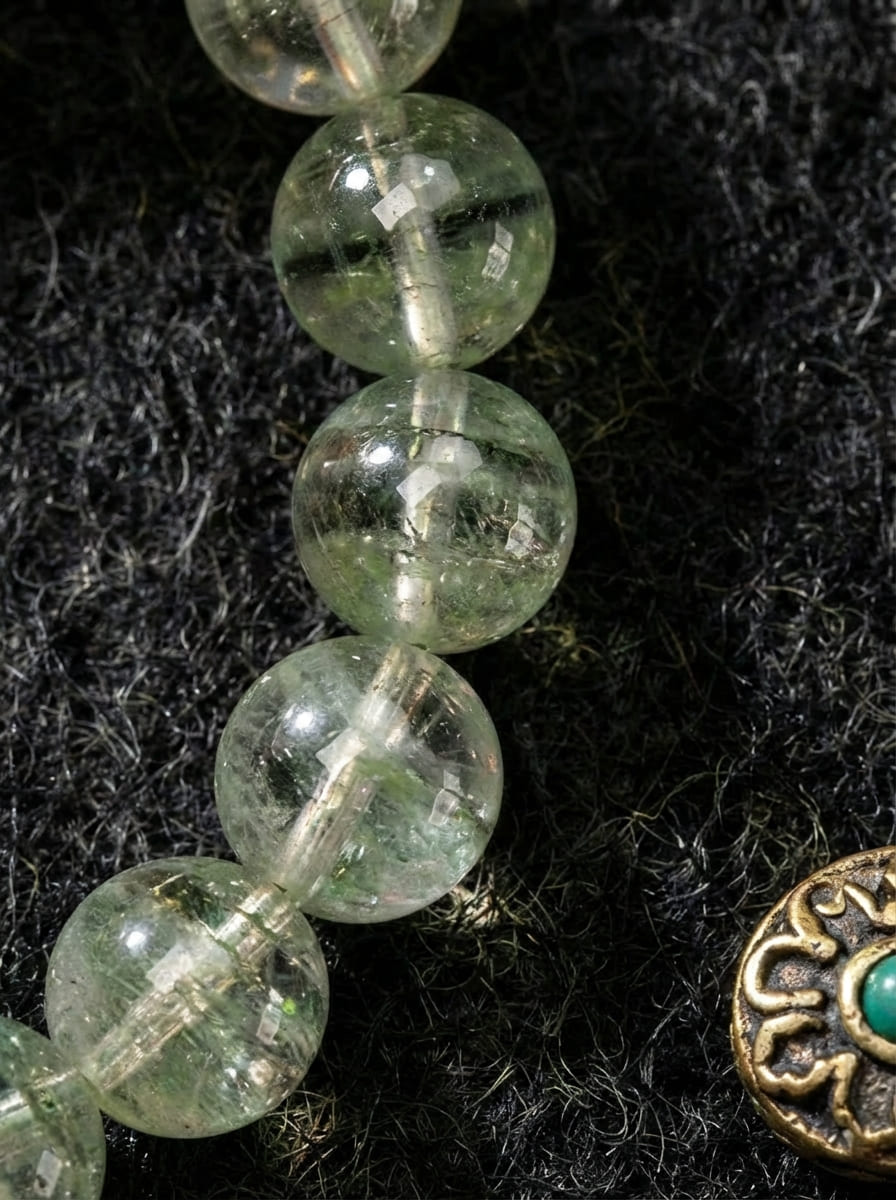 「Golden Blessing Pixiu」Green Phantom & Citrine Bracelet