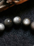 「Black Obsidian Lucky Lion」 Black Obsidian & Tiger's Eye Bracelet