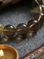 「Golden Calendula & Tea Mist」 Citrine & Smoky Quartz Bracelet