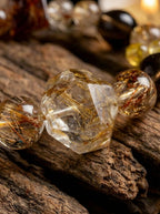「Black Gold Secret Order」Tea Crystal & Citrine Bracelet