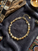 「Broken Gold 」Citrine Bracelet