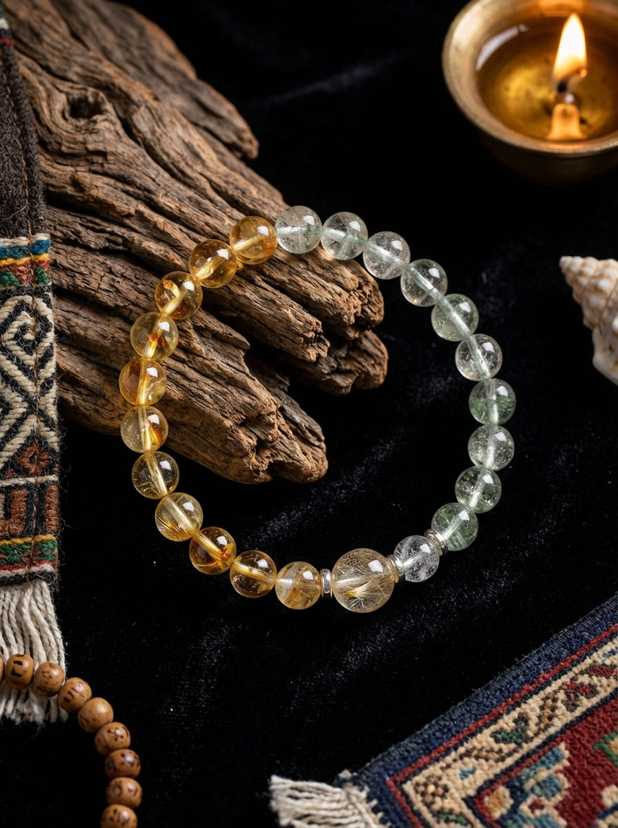 「Wood and Earth Generate Gold」 Bracelet