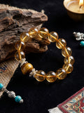 「Daily Inflow of Gold」Citrine & Tiger's Eye Bracelet