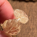 藏族收藏级民族风文玩饰品 | 喜马拉雅老水晶树叶