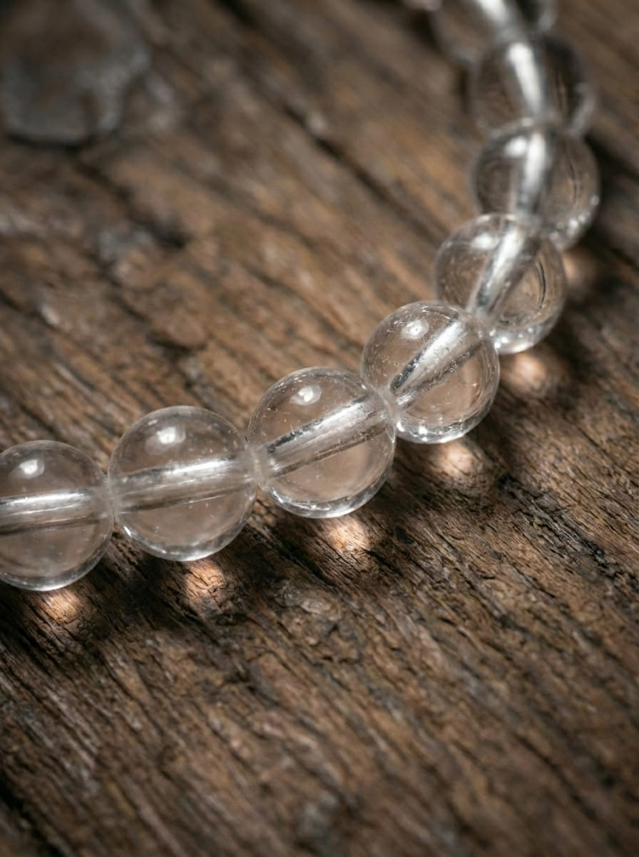 「Holy Mountain」Namcha Barwa Peak White Crystal Bracelet