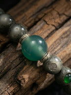 「Jadeite Gradient Ice」Star Moon Bodhi Jade Bracelet