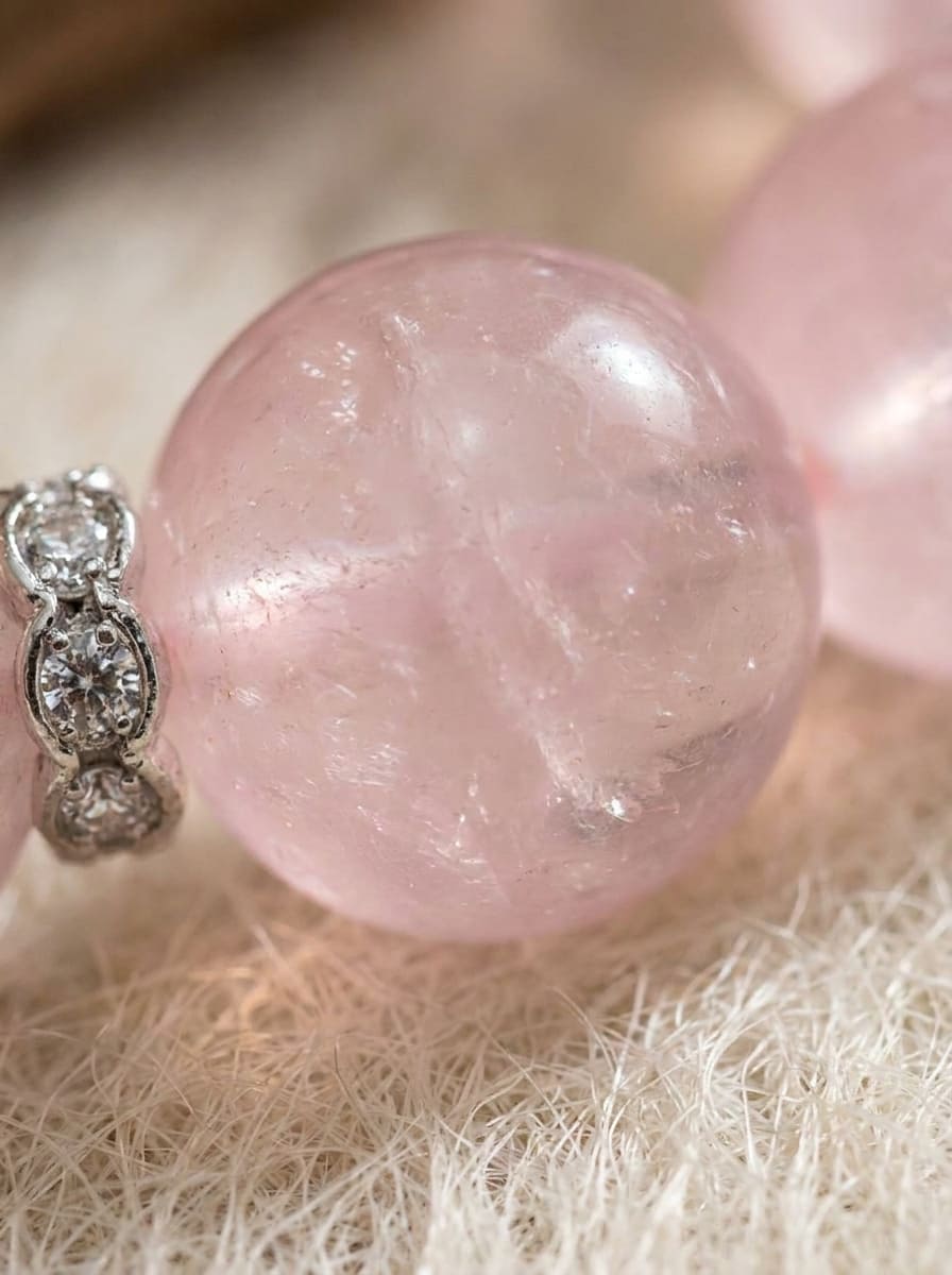 「Love Peach」Natural Rose Quartz "Attract Love" Bracelet