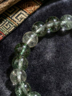 「Good Luck」Green Crystal and Sunstone Bracelet