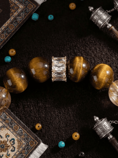Golden Obsidian Pi Xiu Crystal Bracelet