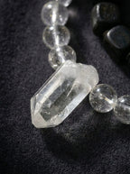 「Qing Tan」 Sandalwood & White Crystal Bracelet