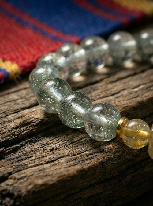 Crystal Fortune · Green Crystal & Citrine Bracelet