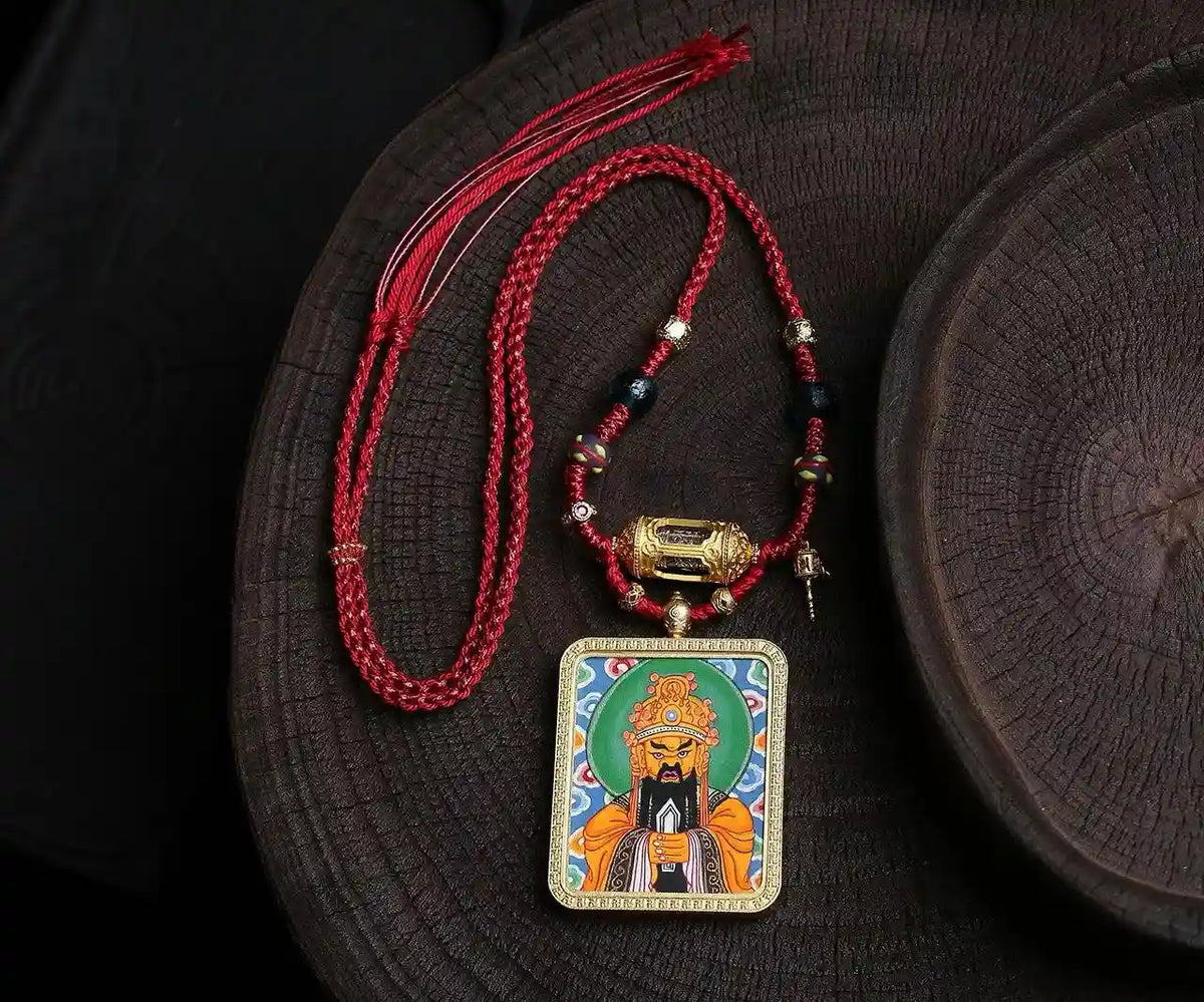 「Lord Wuye」 Thangka Gau Necklace