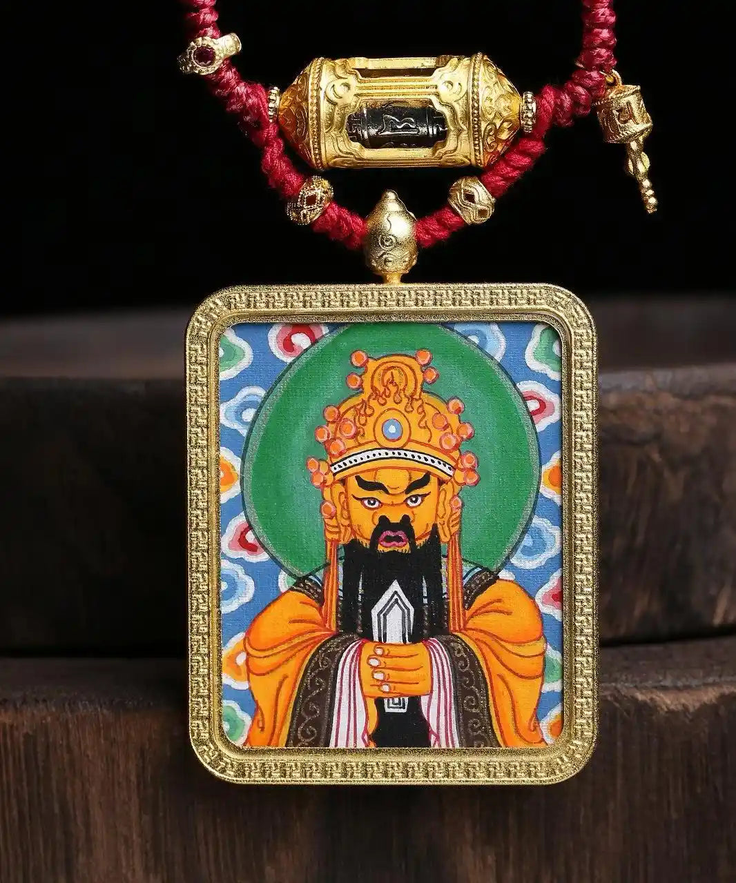 「Lord Wuye」 Thangka Gau Necklace