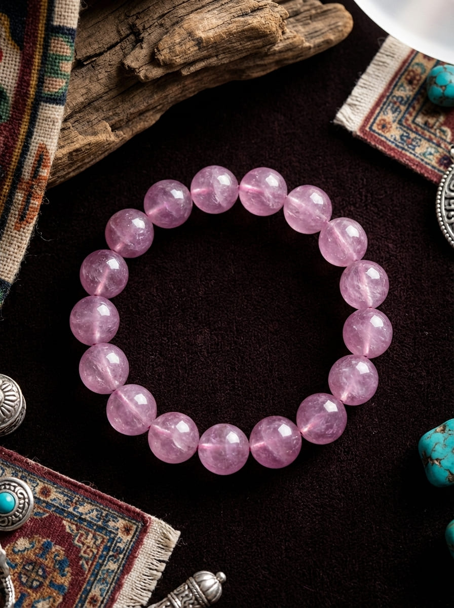 「Love Peach」Rose Quartz Bracelet