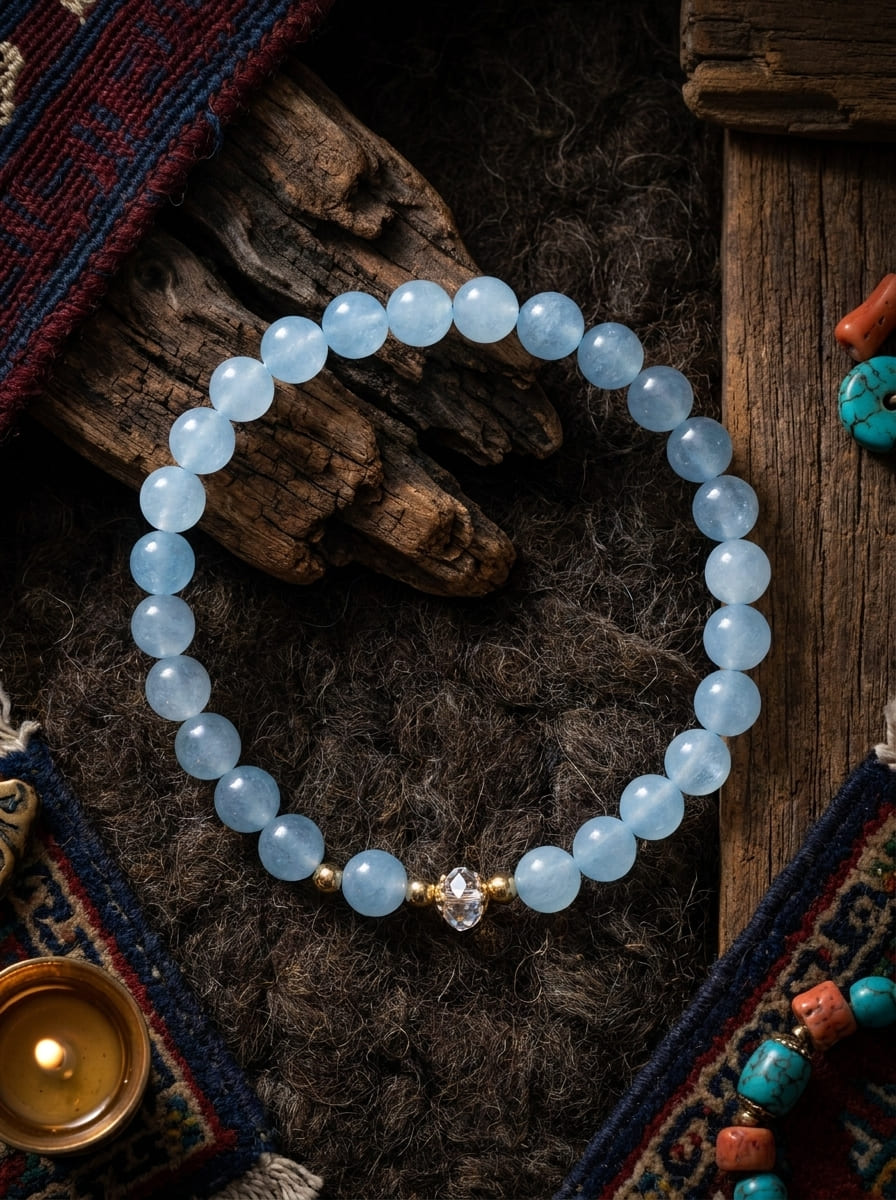 Blue Dream Beads · Aquamarine Bracelet