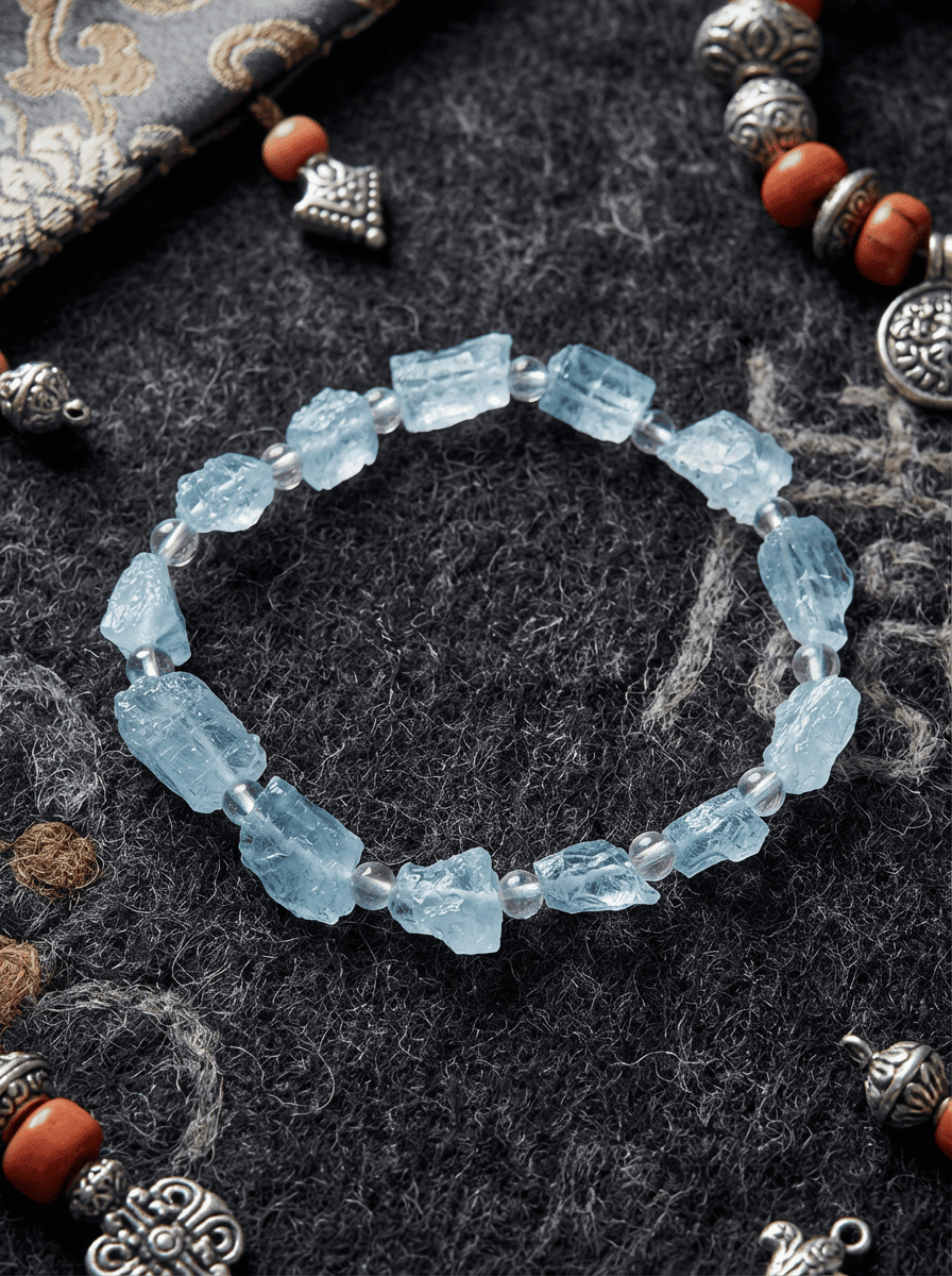 「Sea Island」 Aquamarine Bracelet