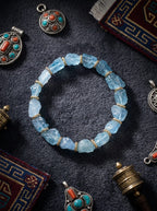 「Wandering Waves」 Aquamarine Bracelet