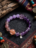 「Nine Purple Li Fire」Amethyst Multi-Gem Bracelet