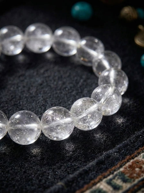 Ice River Floating Light White Crystal Bracelet