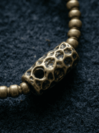 「Su Hui」 (Trace Back) White Crystal & Brass Bracelet