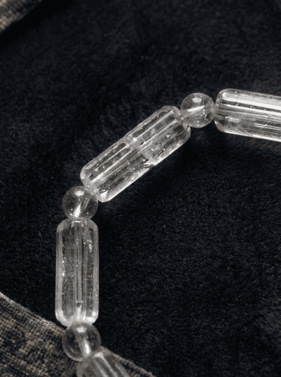 「Trace Back to the Realm」 White Crystal Bracelet