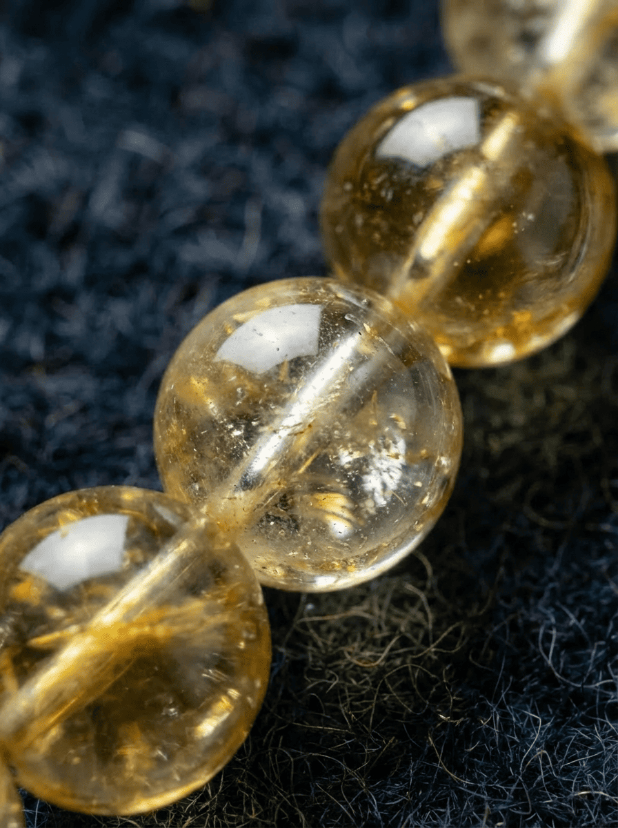 「Cheng Xin」 (Pure Heart) Citrine & Vajra Bodhi Bracelet