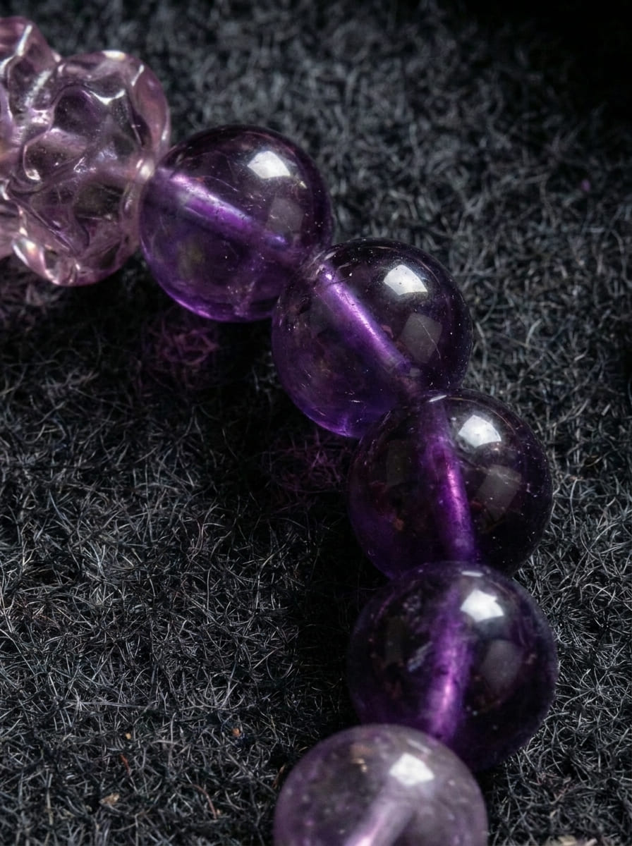「Nine Purple Li Fire」Amethyst Multi-Gem Bracelet