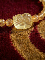 「Lucky Beast Attracting Wealth」Natural Citrine Bracelet
