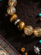 Golden Obsidian Pi Xiu Crystal Bracelet