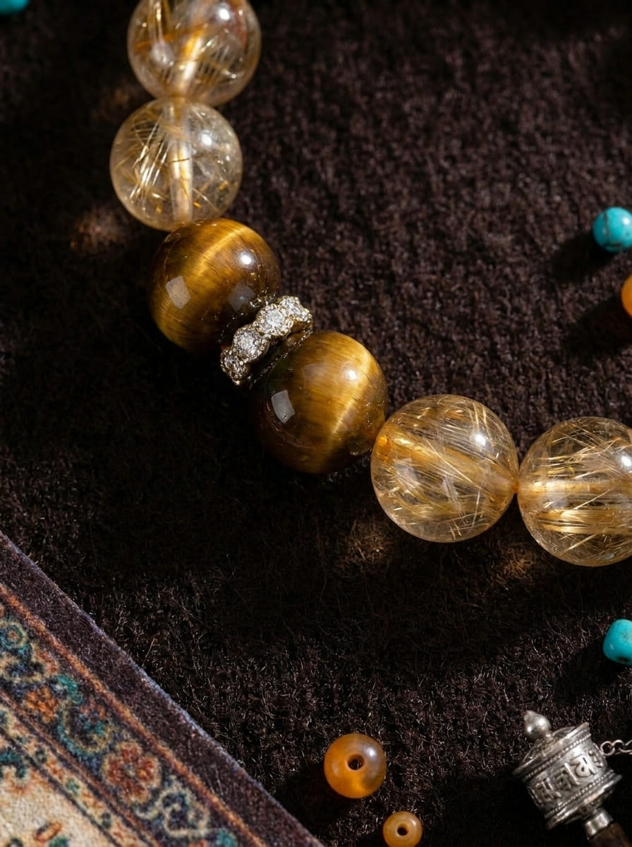 Golden Obsidian Pi Xiu Crystal Bracelet