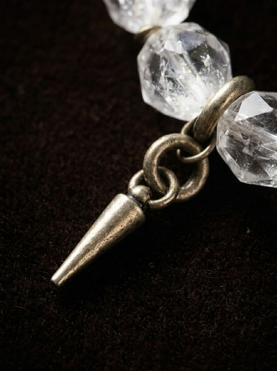 Old Order Brass & White Crystal Bracelet