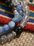 Spiritual Feather Blue Crystal · Gemstone & Crystal Multi-Gem Bracelet