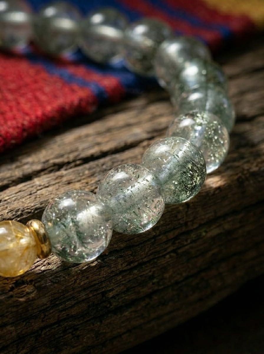 Crystal Fortune · Green Crystal & Citrine Bracelet