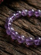 「Dark Night Telepathy」 Amethyst & Agarwood Bracelet