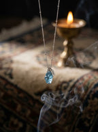 「Summer」 Natural Aquamarine Raw Stone Necklace