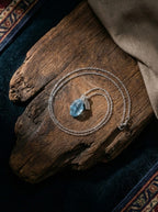 「Summer」 Natural Aquamarine Raw Stone Necklace