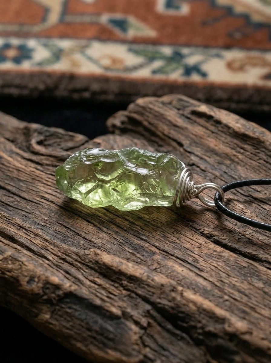 「Clear Breeze」 Natural Free-Form Green Crystal