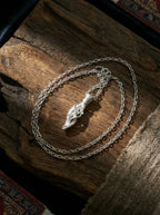 「Withered Wood Blossoms Again」 Sterling Silver Pendant Necklace Niche Design