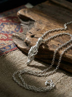 「Withered Wood Blossoms Again」 Sterling Silver Pendant Necklace Niche Design