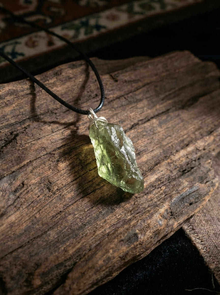 「Clear Breeze」 Natural Free-Form Green Crystal