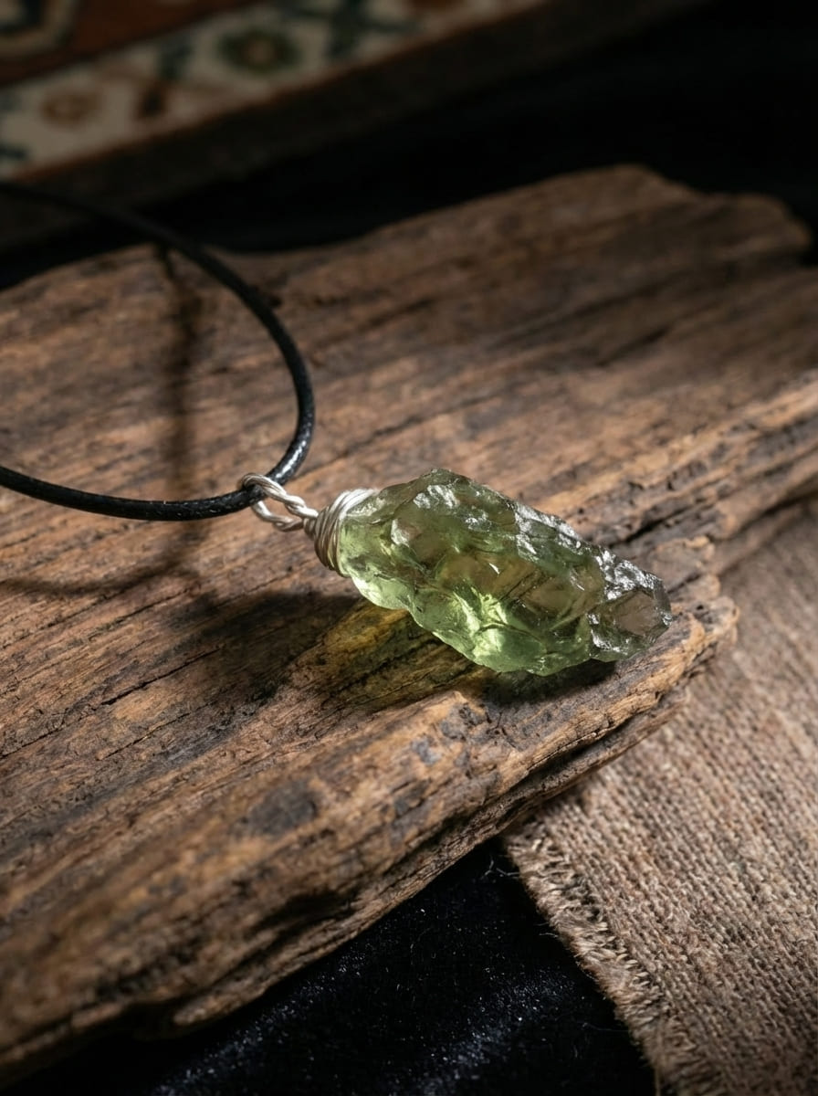 「Clear Breeze」 Natural Free-Form Green Crystal