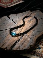「Return to Shore」 Natural Aquamarine Obsidian Necklace