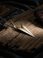 「Ember」Original Design Paper Plane Silver Necklace
