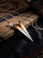 「Ember」Original Design Paper Plane Silver Necklace